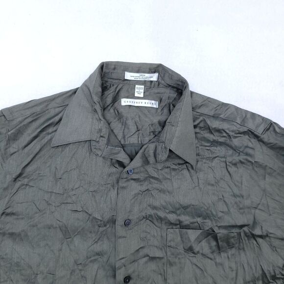 Geoffrey Beene Casual Button Up Long Sleeve Shirt Mens Size 16.5-32/33 Gray - Picture 1 of 10